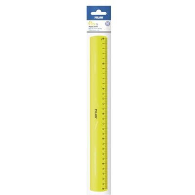 MILAN Règle Flex & Resistant Acid jaune 30 cm - Publicité MILAN Règle Flex & Resistant Acid jaune 30 cm - Publicité