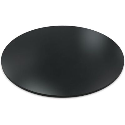 AUPROTEC Plateau de table rond 19 mm Ø 600 mm Alux Noir Panneau de bois revêtu de résine mélaminée Panneau de particules avec chant ABS Sélection : 60 cm - Publicité AUPROTEC Plateau de table rond 19 mm Ø 600 mm Alux Noir Panneau de bois revêtu de résine mélaminée Panneau de particules avec chant ABS Sélection : 60 cm - Publicité