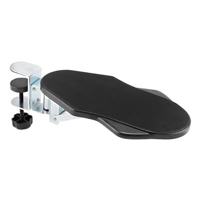 QWORK ® Repose Bras Rotatif Rotation 180° et Pliable à 90° Support d'accoudoir, Support de coude, Accessoires Bureau Travail - Publicité QWORK ® Repose Bras Rotatif Rotation 180° et Pliable à 90° Support d'accoudoir, Support de coude, Accessoires Bureau Travail - Publicité