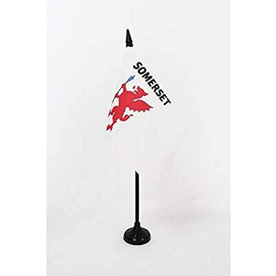 AZ FLAG Drapeau De Table Comté de Somerset Ancien 15x10 cm Mini Drapeau De Somerset Old De Bureau 100% Polyester Avec Hampe De 25cm Et Socle En Plastique Noir - Publicité AZ FLAG Drapeau De Table Comté de Somerset Ancien 15x10 cm Mini Drapeau De Somerset Old De Bureau 100% Polyester Avec Hampe De 25cm Et Socle En Plastique Noir - Publicité