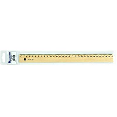 ALCO – Règle en bois naturel 30 cm Bord arrondis - Publicité ALCO – Règle en bois naturel 30 cm Bord arrondis - Publicité