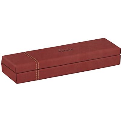 Rhodia 194512C Plumier Nacarat 21x5,5x3 cm simili cuir Italien Home Office - Publicité Rhodia 194512C Plumier Nacarat 21x5,5x3 cm simili cuir Italien Home Office - Publicité