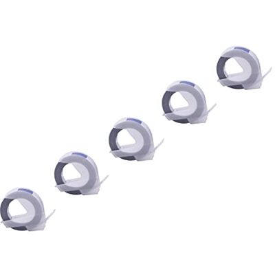 vhbw 5x Rubans de marquage 3D compatible avec Dymo 1535, 1540, 1550, 1570, 1575, 1745 imprimante d'étiquettes 3m x 9mm Blanc sur Bleu - Publicité vhbw 5x Rubans de marquage 3D compatible avec Dymo 1535, 1540, 1550, 1570, 1575, 1745 imprimante d'étiquettes 3m x 9mm Blanc sur Bleu - Publicité