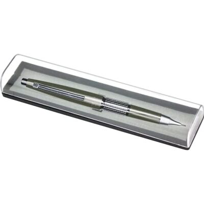 Pentel Kerry Porte-mine 0,5 mm avec Capuchon/Coffret Corps Gris Satine - Publicité Pentel Kerry Porte-mine 0,5 mm avec Capuchon/Coffret Corps Gris Satine - Publicité