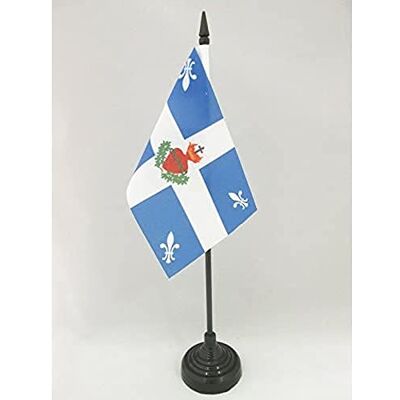 AZ FLAG Drapeau De Table Québec Carillon Sacré Cœur 15x10 cm Mini Drapeau Québécois Catholique De Bureau 100% Polyester Avec Hampe De 25cm Et Socle En Plastique Noir - Publicité AZ FLAG Drapeau De Table Québec Carillon Sacré Cœur 15x10 cm Mini Drapeau Québécois Catholique De Bureau 100% Polyester Avec Hampe De 25cm Et Socle En Plastique Noir - Publicité