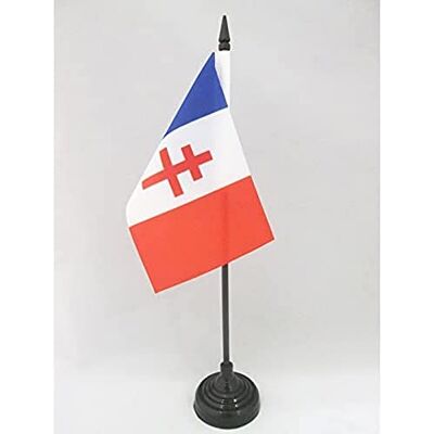 AZ FLAG Drapeau De Table France Général de Gaulle 15x10 cm Mini Drapeau Français Charles De Gaulle De Bureau 100% Polyester Avec Hampe De 25cm Et Socle En Plastique Noir - Publicité AZ FLAG Drapeau De Table France Général de Gaulle 15x10 cm Mini Drapeau Français Charles De Gaulle De Bureau 100% Polyester Avec Hampe De 25cm Et Socle En Plastique Noir - Publicité