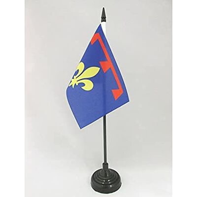 AZ FLAG Drapeau De Table Provence Nouveau 15x10 cm Mini Drapeau Provençal De Bureau 100% Polyester Avec Hampe De 25cm Et Socle En Plastique Noir - Publicité AZ FLAG Drapeau De Table Provence Nouveau 15x10 cm Mini Drapeau Provençal De Bureau 100% Polyester Avec Hampe De 25cm Et Socle En Plastique Noir - Publicité