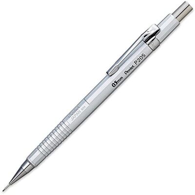 Pentel P205-Z Porte-mine mécanique automatique – Série P200 – Métal aluminium – 0,5 mm – Simple - Publicité Pentel P205-Z Porte-mine mécanique automatique – Série P200 – Métal aluminium – 0,5 mm – Simple - Publicité