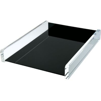 WEDO Acryl Exklusiv 0608001 Corbeille à courrier A4 Transparent/Noir - Publicité WEDO Acryl Exklusiv 0608001 Corbeille à courrier A4 Transparent/Noir - Publicité