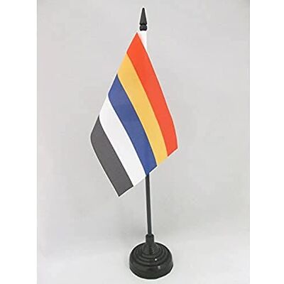 AZ FLAG Drapeau De Table République de Chine 1912-1928 15x10 cm Mini Drapeau Chinois De Bureau 100% Polyester Avec Hampe De 25cm Et Socle En Plastique Noir - Publicité AZ FLAG Drapeau De Table République de Chine 1912-1928 15x10 cm Mini Drapeau Chinois De Bureau 100% Polyester Avec Hampe De 25cm Et Socle En Plastique Noir - Publicité