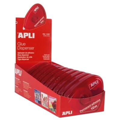 Apli 11037 Adhésif Roller permanent, 8 mm x 10 m - Publicité Apli 11037 Adhésif Roller permanent, 8 mm x 10 m - Publicité