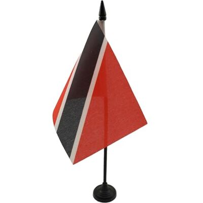 AZ FLAG Drapeau De Table Trinidad-et-Tobago 15x10 cm Mini Drapeau Trinidadien De Bureau 100% Polyester Avec Hampe De 25cm Et Socle En Plastique Noir - Publicité AZ FLAG Drapeau De Table Trinidad-et-Tobago 15x10 cm Mini Drapeau Trinidadien De Bureau 100% Polyester Avec Hampe De 25cm Et Socle En Plastique Noir - Publicité