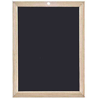 WONDAY Ardoise en Bois, 2 faces Unies, (l) 260 x (h) 341 mm, Noir - Publicité WONDAY Ardoise en Bois, 2 faces Unies, (l) 260 x (h) 341 mm, Noir - Publicité