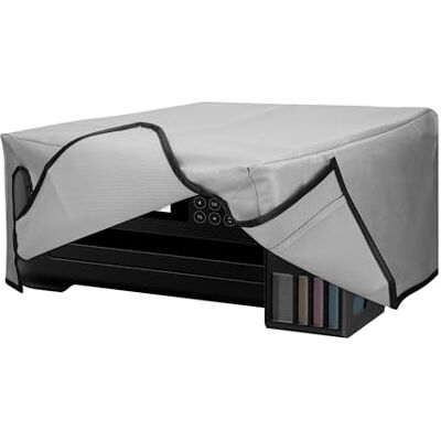 kwmobile Housse compatible avec Epson EcoTank ET-2850 / EcoTank ET-2856 / Home XP-5200 Housse de protection pour imprimante gris clair - Publicité kwmobile Housse compatible avec Epson EcoTank ET-2850 / EcoTank ET-2856 / Home XP-5200 Housse de protection pour imprimante gris clair - Publicité