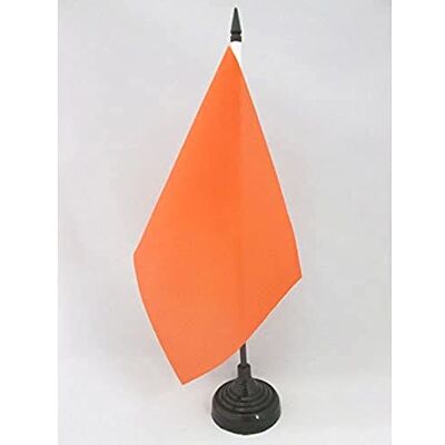AZ FLAG Drapeau de Table Unicolore Orange 21x14 cm Socle Plastique Usage intérieur Drapeau de bureau de couleur blanche finition cousue et bords renforcés polyester 100D - Publicité AZ FLAG Drapeau de Table Unicolore Orange 21x14 cm Socle Plastique Usage intérieur Drapeau de bureau de couleur blanche finition cousue et bords renforcés polyester 100D - Publicité