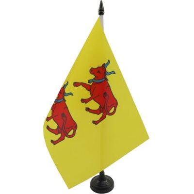 AZ FLAG Drapeau De Table Province du Béarn 21x14 cm Petit Drapeau Béarnais De Bureau 100% Polyester Avec Hampe De 25cm Et Socle En Plastique Noir - Publicité AZ FLAG Drapeau De Table Province du Béarn 21x14 cm Petit Drapeau Béarnais De Bureau 100% Polyester Avec Hampe De 25cm Et Socle En Plastique Noir - Publicité