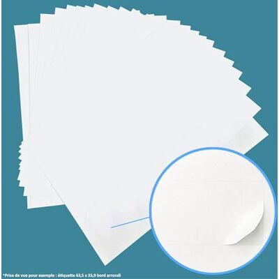 UNIVERS GRAPHIQUE 32.500 étiquettes 38 x 21 Petite Étiquette blanche adhésive personnalisable = 500 planche feuille de 65 mini étiquette autocollante blanche papier mat 38.1 X 21.2 mm pour imprimante encre laser l7651 - Publicité UNIVERS GRAPHIQUE 32.500 étiquettes 38 x 21 Petite Étiquette blanche adhésive personnalisable = 500 planche feuille de 65 mini étiquette autocollante blanche papier mat 38.1 X 21.2 mm pour imprimante encre laser l7651 - Publicité