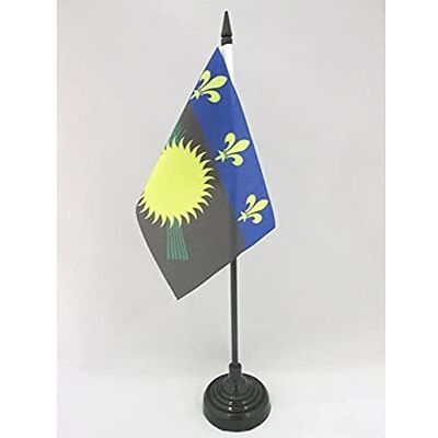 AZ FLAG Drapeau De Table Guadeloupe 15x10 cm Mini Drapeau Guadeloupéen De Bureau 100% Polyester Avec Hampe De 25cm Et Socle En Plastique Noir - Publicité AZ FLAG Drapeau De Table Guadeloupe 15x10 cm Mini Drapeau Guadeloupéen De Bureau 100% Polyester Avec Hampe De 25cm Et Socle En Plastique Noir - Publicité