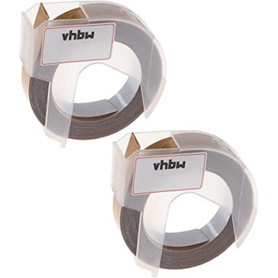 vhbw 2x Rubans de marquage 3D compatible avec Dymo 1855 Jet, Junior, 1755, 1765, 1805 imprimante d'étiquettes 3m x 9mm Blanc sur Or - Publicité vhbw 2x Rubans de marquage 3D compatible avec Dymo 1855 Jet, Junior, 1755, 1765, 1805 imprimante d'étiquettes 3m x 9mm Blanc sur Or - Publicité
