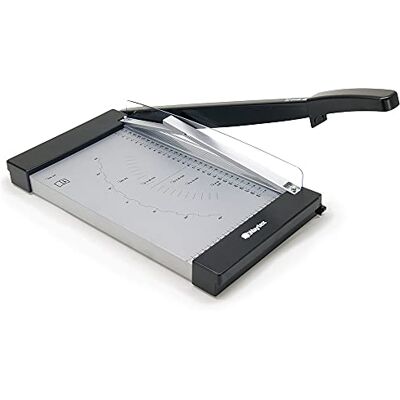 Waytex 77291 Massicot pour Papier Carton et Feuilles Plastifiées Lame guillotine capacité 10 feuilles longueur de découpe 32 cm - Publicité Waytex 77291 Massicot pour Papier Carton et Feuilles Plastifiées Lame guillotine capacité 10 feuilles longueur de découpe 32 cm - Publicité