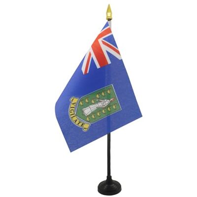 AZ FLAG Mini Drapeau Iles Vierges britanniques De Table 15x10 cm Drapeau Anglais De Bureau 100% Polyester Avec Hampe Pointe Dorée 25cm - Publicité AZ FLAG Mini Drapeau Iles Vierges britanniques De Table 15x10 cm Drapeau Anglais De Bureau 100% Polyester Avec Hampe Pointe Dorée 25cm - Publicité