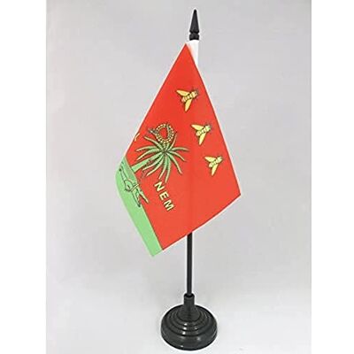 AZ FLAG Drapeau De Table Nîmes Colnem 15x10 cm Mini Drapeau Nîmois Romain De Bureau 100% Polyester Avec Hampe De 25cm Et Socle En Plastique Noir - Publicité AZ FLAG Drapeau De Table Nîmes Colnem 15x10 cm Mini Drapeau Nîmois Romain De Bureau 100% Polyester Avec Hampe De 25cm Et Socle En Plastique Noir - Publicité