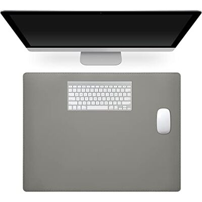 kwmobile Sous mains 40 x 30 cm Tapis de bureau en similicuir et cuir suédé Tapis de souris élargi pour protection de bureau gris - Publicité kwmobile Sous mains 40 x 30 cm Tapis de bureau en similicuir et cuir suédé Tapis de souris élargi pour protection de bureau gris - Publicité