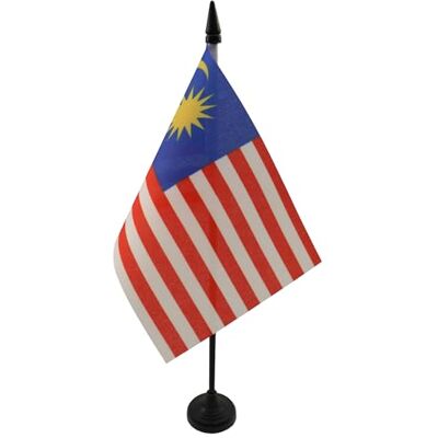 AZ FLAG Drapeau De Table Malaisie 15x10 cm Mini Drapeau Malaisien De Bureau 100% Polyester Avec Hampe De 25cm Et Socle En Plastique Noir - Publicité AZ FLAG Drapeau De Table Malaisie 15x10 cm Mini Drapeau Malaisien De Bureau 100% Polyester Avec Hampe De 25cm Et Socle En Plastique Noir - Publicité