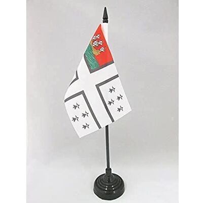 AZ FLAG Drapeau De Table Ville de Nantes 15x10 cm Mini Drapeau Nantais De Bureau 100% Polyester Avec Hampe De 25cm Et Socle En Plastique Noir - Publicité AZ FLAG Drapeau De Table Ville de Nantes 15x10 cm Mini Drapeau Nantais De Bureau 100% Polyester Avec Hampe De 25cm Et Socle En Plastique Noir - Publicité