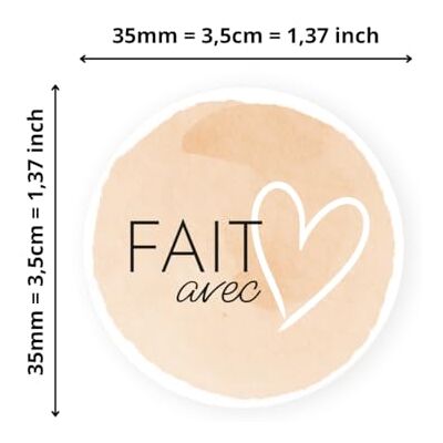 Avery 500 Etiquettes Fait avec amour Rondes Autocollantes en rouleau 35 mm Fait avec amour 1 rouleau de 500 Stickers pour entrepreneurs, smallbusiness, DIY, scrapbooking. Publicité Avery 500 Etiquettes Fait avec amour Rondes Autocollantes en rouleau 35 mm Fait avec amour 1 rouleau de 500 Stickers pour entrepreneurs, smallbusiness, DIY, scrapbooking. Publicité