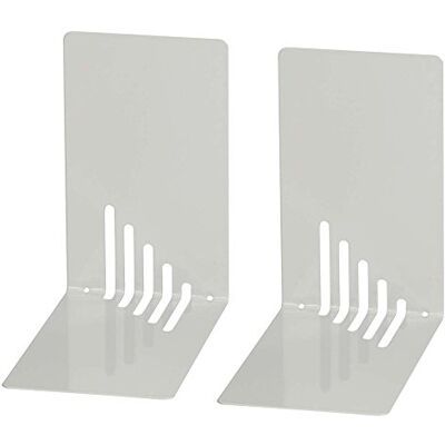 WEDO 1021037 Lot de 2 Serre-Livres Gris Lumière - Publicité WEDO 1021037 Lot de 2 Serre-Livres Gris Lumière - Publicité