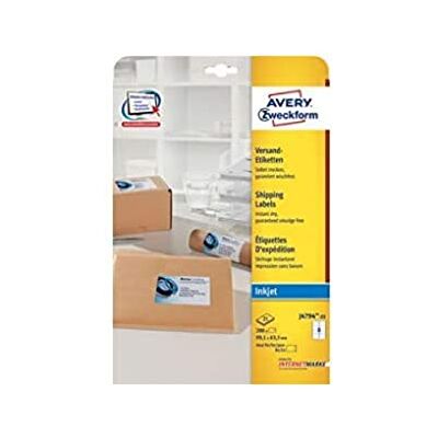 Avery J8165-25 Lot de 25 feuilles d'étiquettes d'adresse pour enveloppes C4/C5 99,1 x 67,7 mm (Import Allemagne) - Publicité Avery J8165-25 Lot de 25 feuilles d'étiquettes d'adresse pour enveloppes C4/C5 99,1 x 67,7 mm (Import Allemagne) - Publicité