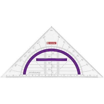 BRUNNEN Baier schneider geometrie- &- equerre (le bureau, l'école) géométrie colour code triangulaire-plastique - Publicité BRUNNEN Baier schneider geometrie- &- equerre (le bureau, l'école) géométrie colour code triangulaire-plastique - Publicité