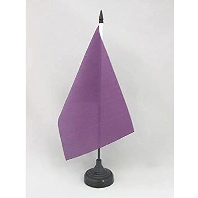 AZ FLAG Drapeau de Table Unicolore Violet 21x14 cm Socle Plastique Usage intérieur Drapeau de bureau de couleur blanche finition cousue et bords renforcés polyester 100D - Publicité AZ FLAG Drapeau de Table Unicolore Violet 21x14 cm Socle Plastique Usage intérieur Drapeau de bureau de couleur blanche finition cousue et bords renforcés polyester 100D - Publicité