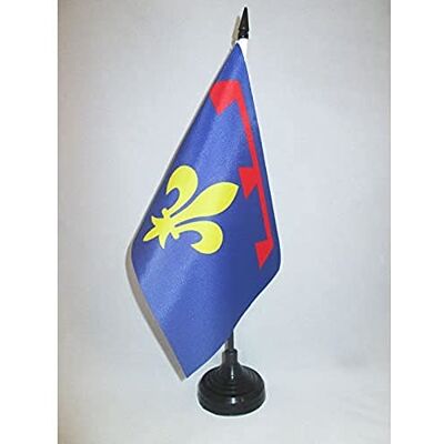 AZ FLAG Drapeau De Table Provence Nouveau 21x14 cm Petit Drapeau Provençal De Bureau 100% Polyester Avec Hampe De 25cm Et Socle En Plastique Noir - Publicité AZ FLAG Drapeau De Table Provence Nouveau 21x14 cm Petit Drapeau Provençal De Bureau 100% Polyester Avec Hampe De 25cm Et Socle En Plastique Noir - Publicité