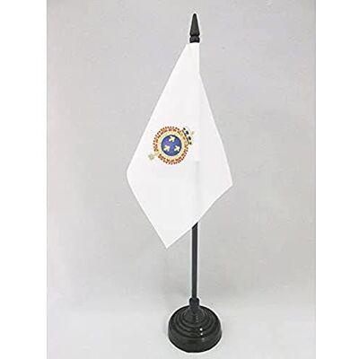 AZ FLAG Drapeau De Table Royaume de France Restauration bourbonienne 15x10 cm Mini Drapeau De La Monarchie Française De Bureau 100% Polyester Avec Hampe De 25cm Et Socle En Plastique Noir - Publicité AZ FLAG Drapeau De Table Royaume de France Restauration bourbonienne 15x10 cm Mini Drapeau De La Monarchie Française De Bureau 100% Polyester Avec Hampe De 25cm Et Socle En Plastique Noir - Publicité