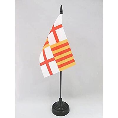 AZ FLAG Drapeau De Table Barcelone 15x10 cm Mini Drapeau De La Ville De Barcelona De Bureau 100% Polyester Avec Hampe De 25cm Et Socle En Plastique Noir - Publicité AZ FLAG Drapeau De Table Barcelone 15x10 cm Mini Drapeau De La Ville De Barcelona De Bureau 100% Polyester Avec Hampe De 25cm Et Socle En Plastique Noir - Publicité