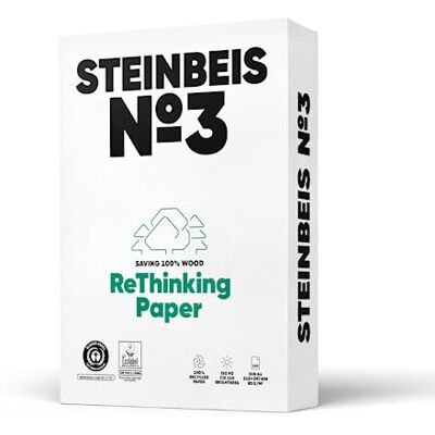 Papier recyclé Steinbeis No3 - A4 80g/m² 2500 feuilles - Publicité Papier recyclé Steinbeis No3 - A4 80g/m² 2500 feuilles - Publicité