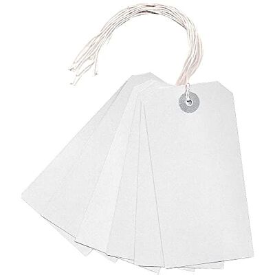 Q-Connect Q CONNECT STRUNG TAG 120X60MM WHT PK1000 - Publicité Q-Connect Q CONNECT STRUNG TAG 120X60MM WHT PK1000 - Publicité
