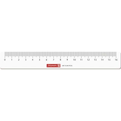 BRUNNEN 104977016 Règle pour l'école et le bureau Transparent 16 cm - Publicité BRUNNEN 104977016 Règle pour l'école et le bureau Transparent 16 cm - Publicité
