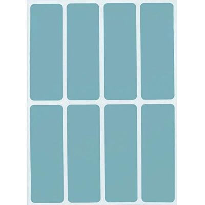 Royal Green Gommettes Étiquettes Autocollantes Rectangulaires Bleu Clair Environ 7,5 cm x 2,5 cm (75mm x 25mm) 15 Feuilles Paquet de 120 - Publicité Royal Green Gommettes Étiquettes Autocollantes Rectangulaires Bleu Clair Environ 7,5 cm x 2,5 cm (75mm x 25mm) 15 Feuilles Paquet de 120 - Publicité