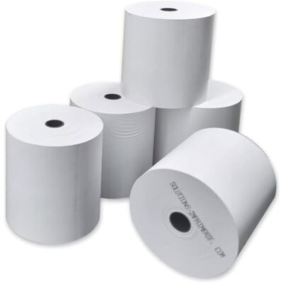 UNIVERS GRAPHIQUE Bobine Papier Thermique, 80 x 80 x 12 mm, Lot de 5 rouleaux thermique 80x80x12 pour ticket de caisse bobines de papier thermiques pour imprimante de tickets de caisse ou caisse enregistreuse - Publicité UNIVERS GRAPHIQUE Bobine Papier Thermique, 80 x 80 x 12 mm, Lot de 5 rouleaux thermique 80x80x12 pour ticket de caisse bobines de papier thermiques pour imprimante de tickets de caisse ou caisse enregistreuse - Publicité