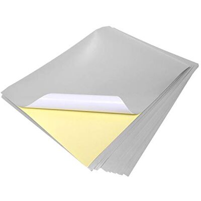 EVG Evergreen Goods 10 feuilles A4 étiquettes autocollantes argent métallique papier autocollant imprimable au laser papier stickers pour travaux manuels Silhouette idéal pour les travaux manuels - Publicité EVG Evergreen Goods 10 feuilles A4 étiquettes autocollantes argent métallique papier autocollant imprimable au laser papier stickers pour travaux manuels Silhouette idéal pour les travaux manuels - Publicité