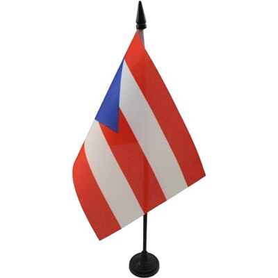 AZ FLAG Drapeau De Table Porto Rico 15x10 cm Mini Drapeau Portoricain De Bureau 100% Polyester Avec Hampe De 25cm Et Socle En Plastique Noir - Publicité AZ FLAG Drapeau De Table Porto Rico 15x10 cm Mini Drapeau Portoricain De Bureau 100% Polyester Avec Hampe De 25cm Et Socle En Plastique Noir - Publicité
