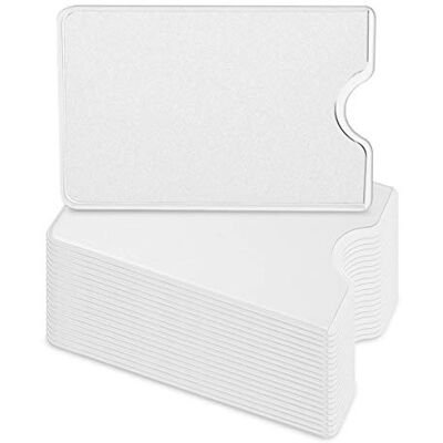 kwmobile 20x Étui carte bancaire Set protège carte en plastique Carte de crédit assurance maladie Carte de visite de fidélité Transparent - Publicité kwmobile 20x Étui carte bancaire Set protège carte en plastique Carte de crédit assurance maladie Carte de visite de fidélité Transparent - Publicité