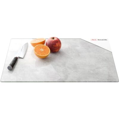 ALLboards Planche à Découper & Plateau en Verre 50x40cm avec Motif BÉTON II - Publicité ALLboards Planche à Découper & Plateau en Verre 50x40cm avec Motif BÉTON II - Publicité