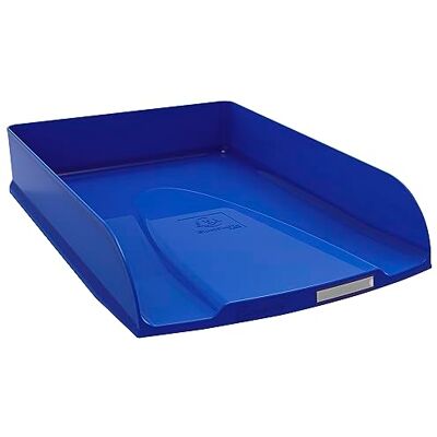 Exacompta Réf. 11124D Lot de 6 corbeilles à courrier COMBO STYLI NeoDeco pour documents au format A4+ dim 34x25 x6,5 cm porte étiquette peut contenir 500 feuilles couleur bleu de France - Publicité Exacompta Réf. 11124D Lot de 6 corbeilles à courrier COMBO STYLI NeoDeco pour documents au format A4+ dim 34x25 x6,5 cm porte étiquette peut contenir 500 feuilles couleur bleu de France - Publicité