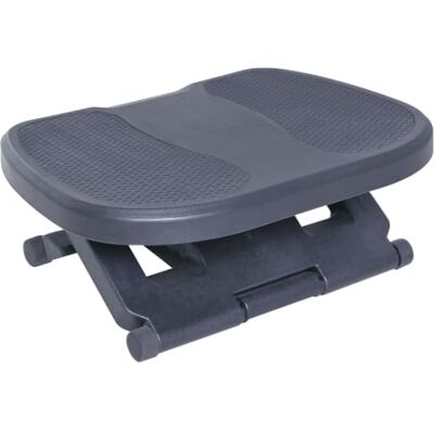 HOMCOM Repose-pied ergonomique de bureau Réglable 45L x 34l cm Gris Réglage Hauteur, Réglage Inclinaison - Publicité HOMCOM Repose-pied ergonomique de bureau Réglable 45L x 34l cm Gris Réglage Hauteur, Réglage Inclinaison - Publicité
