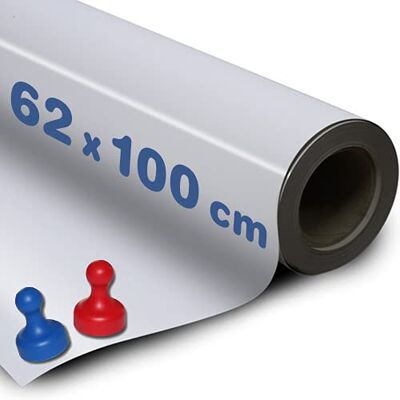 Magnosphere Feuille en fer autocollante BLANC BRILLIANT Caoutchouc ferreux adhesif 0,6mm x 62cm x 100cm vendu au mètre Feuille tableau blanc pour magnets aimants Créez votre propre tableau magnétique - Publicité Magnosphere Feuille en fer autocollante BLANC BRILLIANT Caoutchouc ferreux adhesif 0,6mm x 62cm x 100cm vendu au mètre Feuille tableau blanc pour magnets aimants Créez votre propre tableau magnétique - Publicité