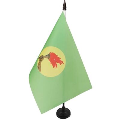 AZ FLAG Drapeau De Table Zaïre 21x14 cm Petit Drapeau Zaïrois De Bureau 100% Polyester Avec Hampe De 25cm Et Socle En Plastique Noir - Publicité AZ FLAG Drapeau De Table Zaïre 21x14 cm Petit Drapeau Zaïrois De Bureau 100% Polyester Avec Hampe De 25cm Et Socle En Plastique Noir - Publicité